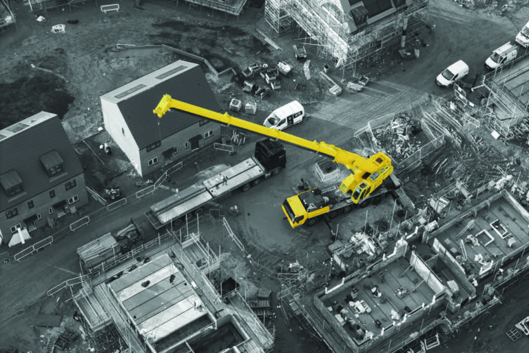 Construction crane on a development site - Catalyst Property Finance ground-up development finance at 5.25% plus BBR