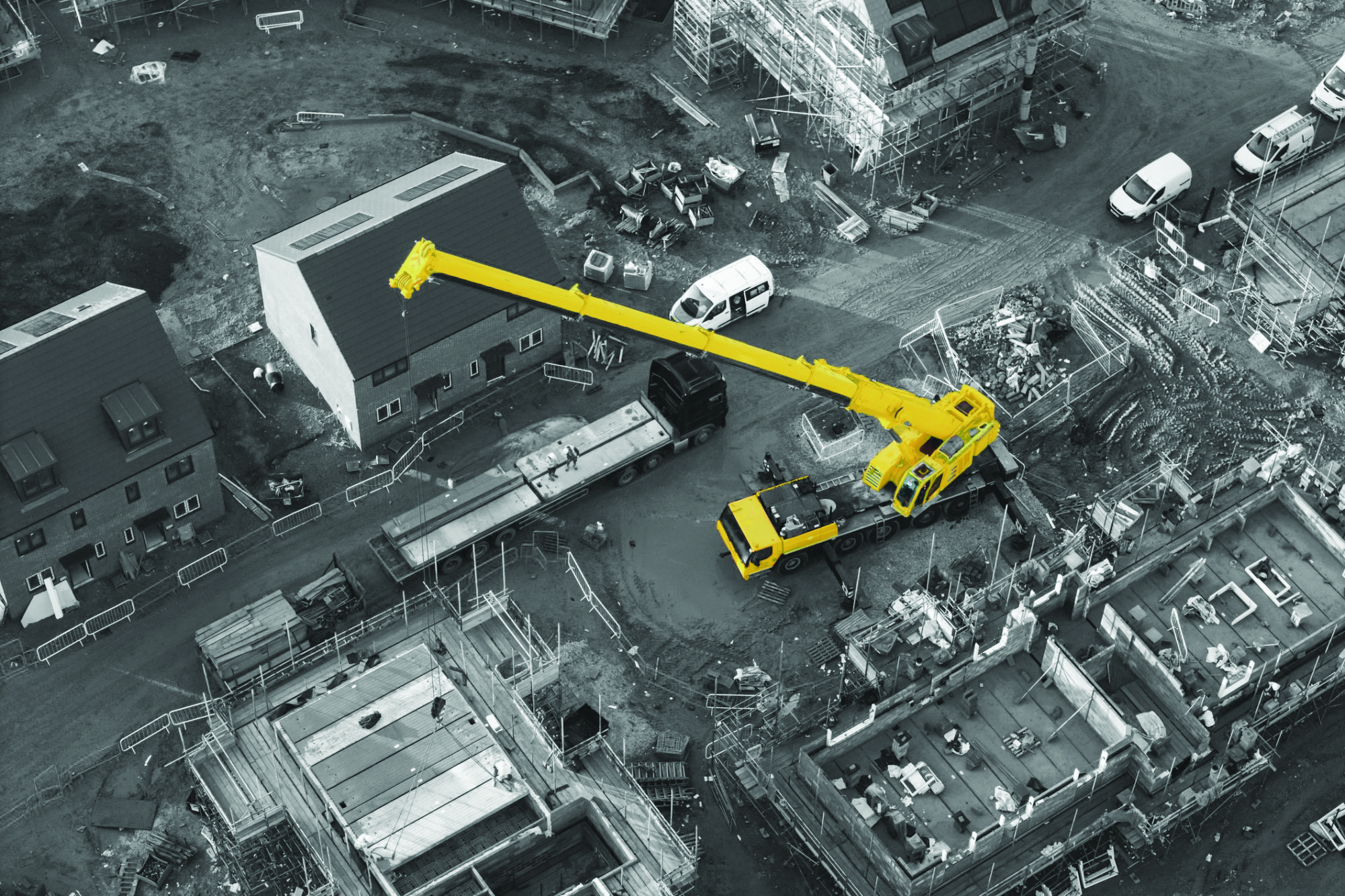 Construction crane on a development site - Catalyst Property Finance ground-up development finance at 5.25% plus BBR