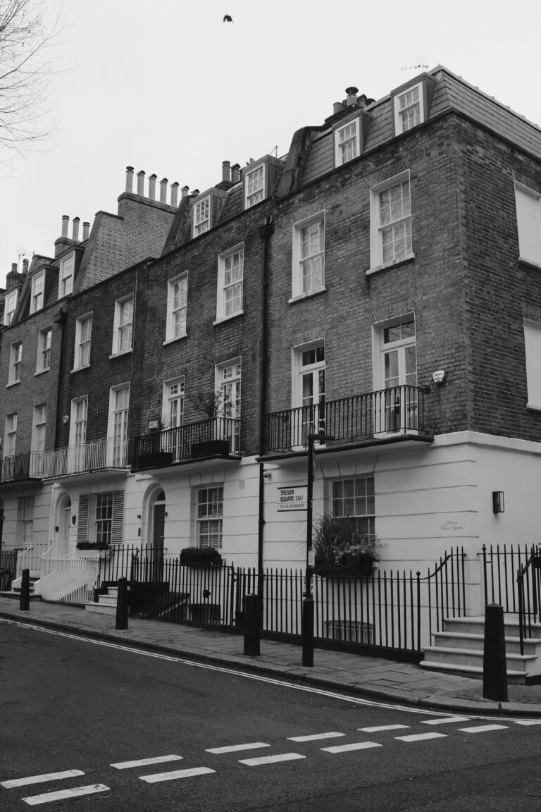 London residential street with terraced houses